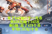 cf手游幻象抽奖需要多少钱？抽到的概率如何？