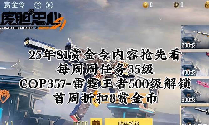 CF手游赏金令S1赛季能升到多少级？奖励有哪些？