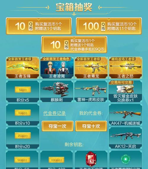 cf抽奖1000积分能兑换哪些奖品？