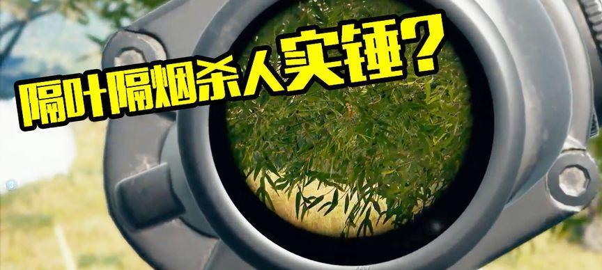 绝地求生中树叶子过多如何处理？