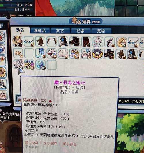 彩虹岛装备栏的查看方法是什么？