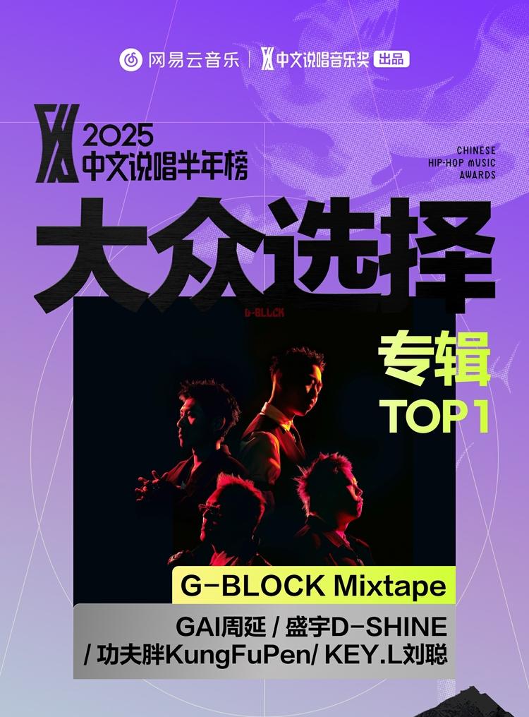 网易云音乐2025中文说唱半年榜揭晓 说唱新锐华云龙KLE成双冠王